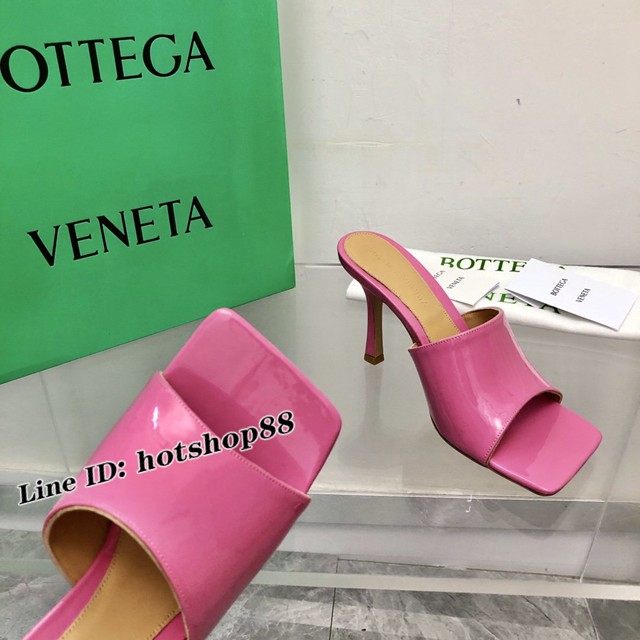 BOTTEGA VENETA高端時尚女鞋 寶緹嘉漆皮版2022-22早春最新高跟涼鞋拖鞋 dx3541